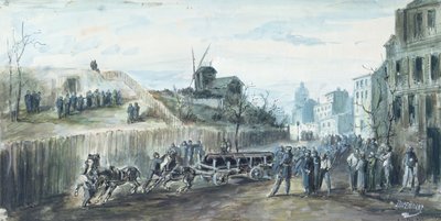 Incident during the Paris Commune of 1870 by Dupendant